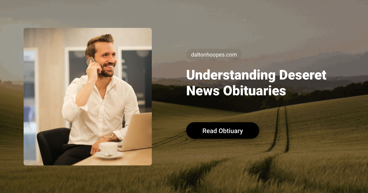 Understanding Deseret News Obituaries | Dalton-Hoopes